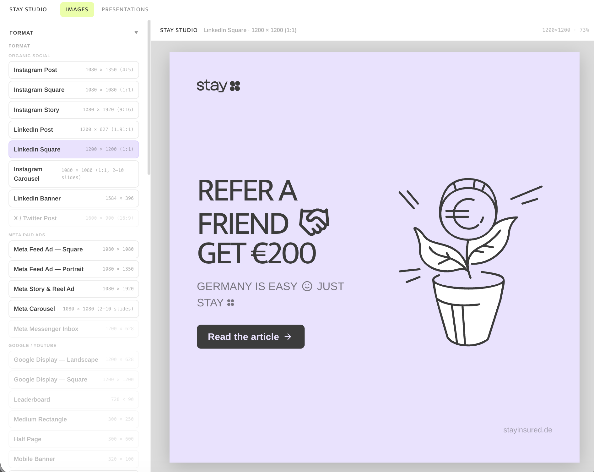 Stay Studio export